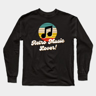 Retro Music Lover Long Sleeve T-Shirt